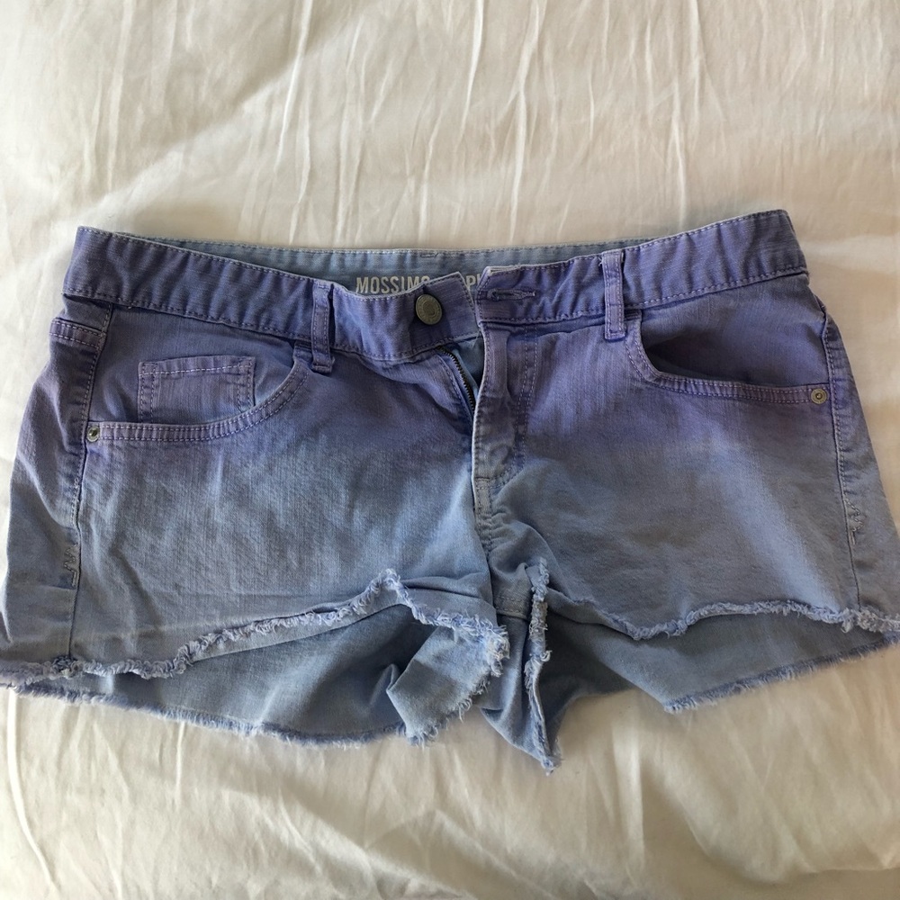 Womens ombre jean shorts